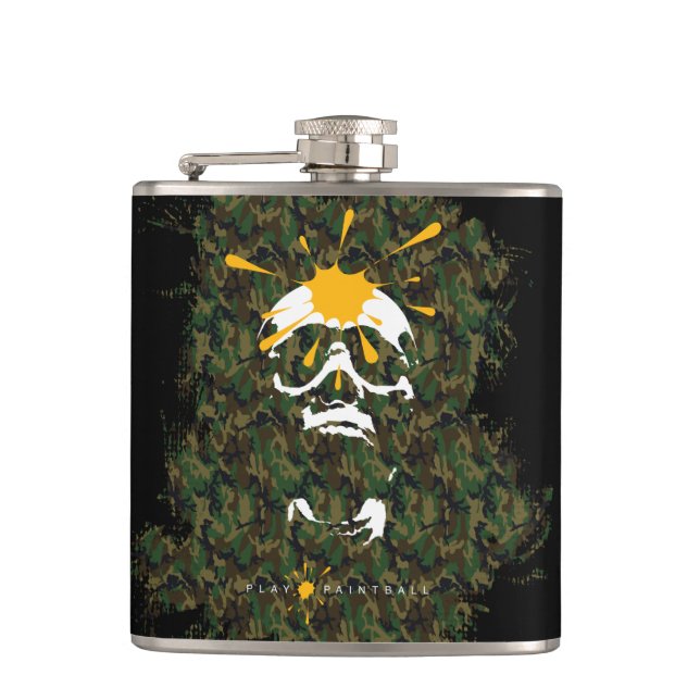 Petaca Calavera de Paintball (Anverso)