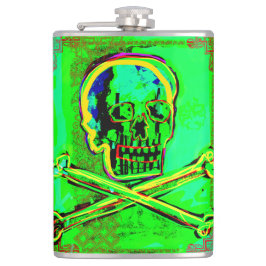 Petaca Calavera Skull pGeek NFT Art Green Red