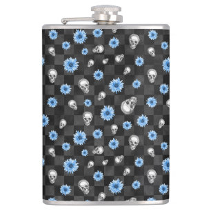 Petaca Calaveras Azules y Diseño de la Serie Girasoles 12