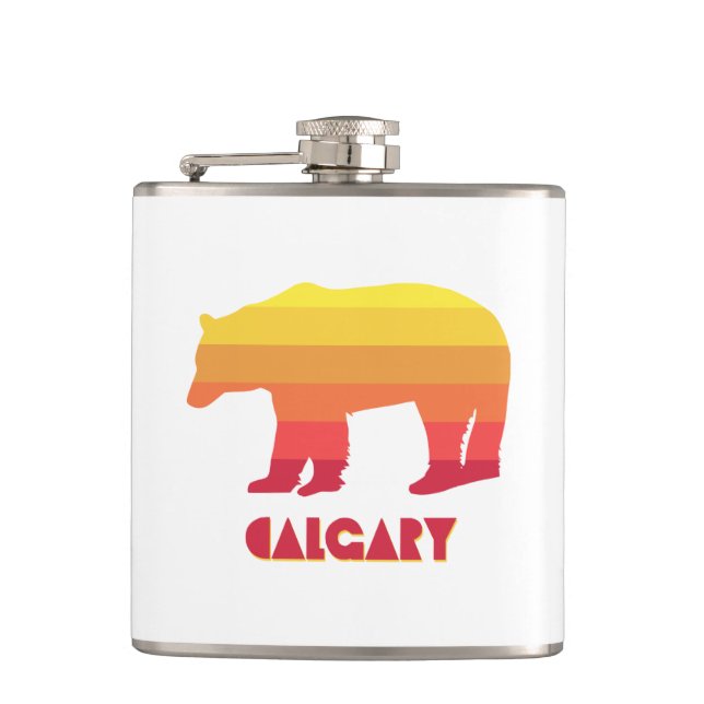 Petaca Calgary Alberta Rainbow Bear (Anverso)