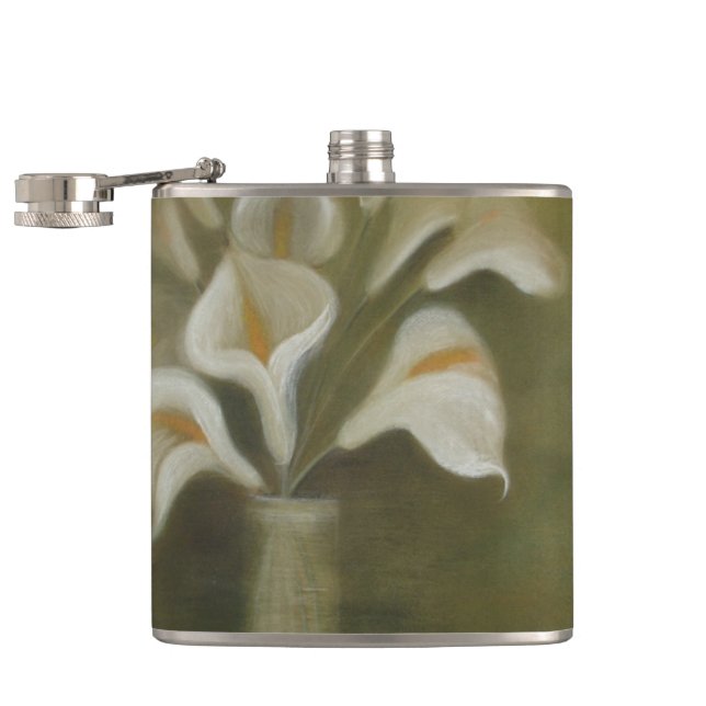 Petaca Calla Corta Flores En Una Vida Artística Vase (Abierto)