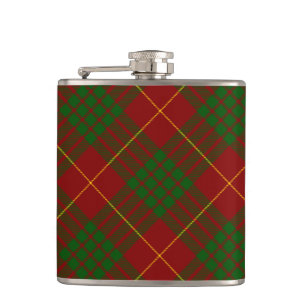 Petaca Cameron tartan green