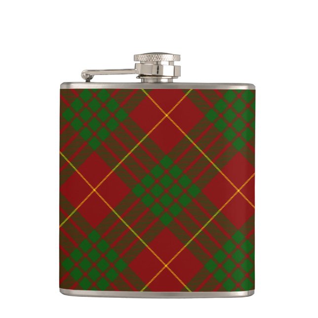 Petaca Cameron tartan green (Anverso)