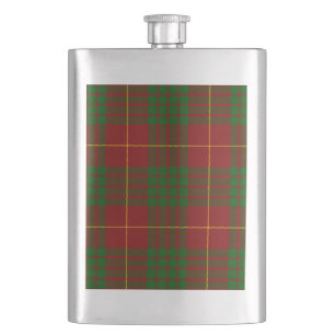 Petaca Cameron tartan green