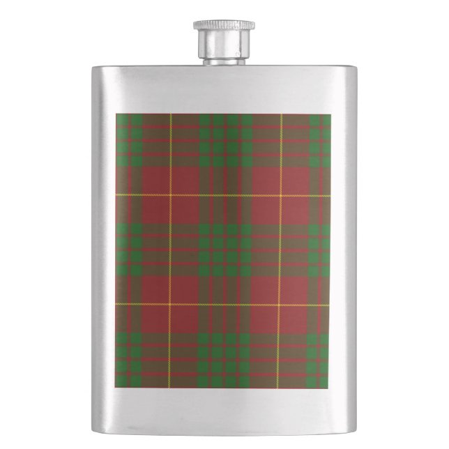 Petaca Cameron tartan green (Anverso)