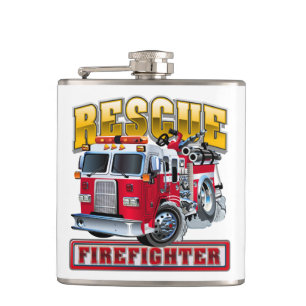 Petaca camión de bomberos personalizados