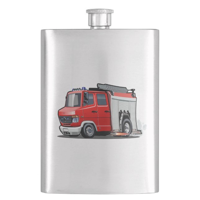 Petaca camión de bomberos personalizados (Anverso)