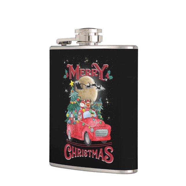 Petaca Camión de Santa Cruz Roja Vintage navideña (Izquierda)