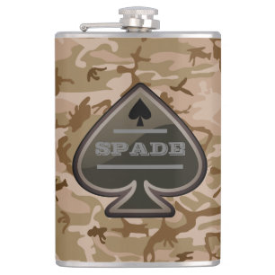 Petaca Camo del desierto espacial personalizado
