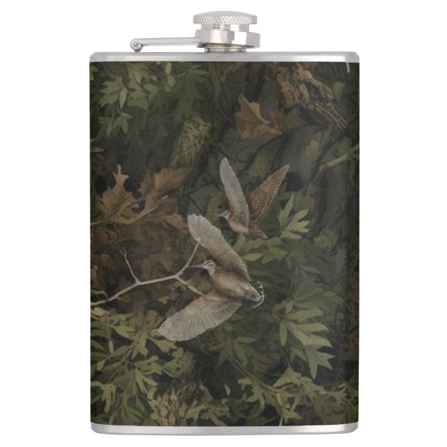 Petaca Camo forestal con chocha  (Anverso)