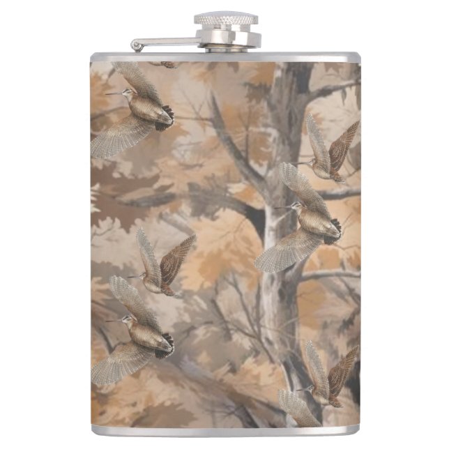 Petaca Camo forestal con chocha  (Anverso)