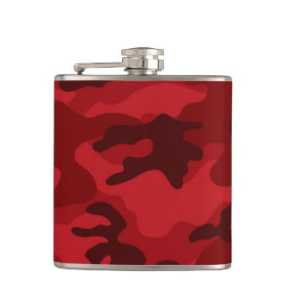 Petaca Camo rojo profundo, oscuro, camuflaje