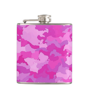 Petaca Camo rosado y púrpura