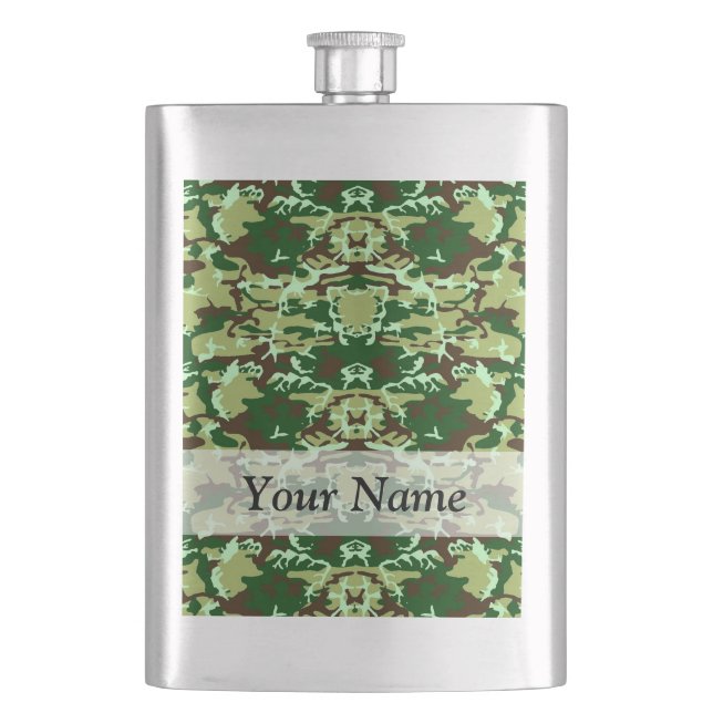 Petaca Camo verde (Anverso)