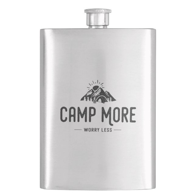 Petaca Campamento más preocupación menos (Anverso)