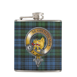 Petaca Campbell Tartan & Badge