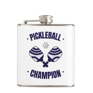 Petaca Campeón de pelota de pelleja envuelta