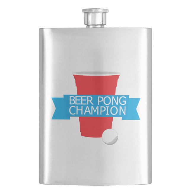 Petaca campeón del pong de cerveza (Anverso)