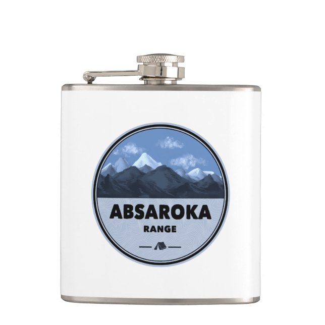 Petaca Camping de Absaroka Range Montana Wyoming (Anverso)