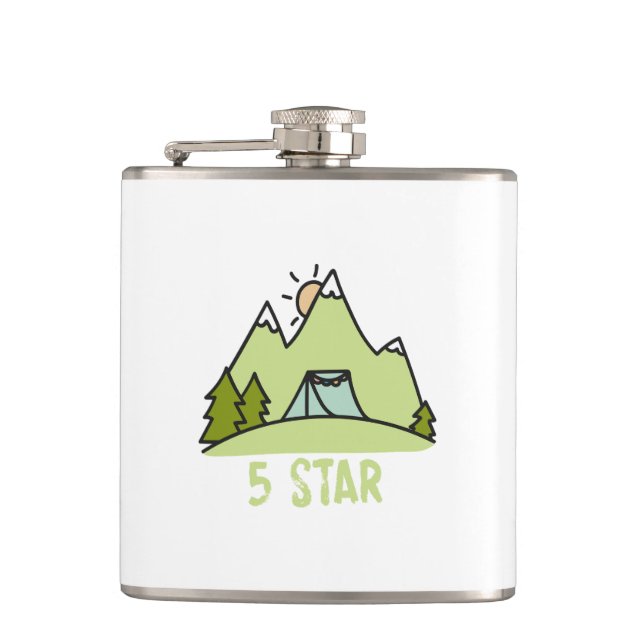 Petaca Camping de cinco estrellas (Anverso)