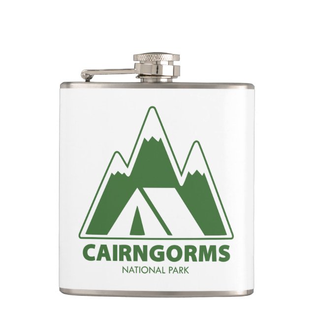 Petaca Camping en el Parque Nacional Cairngorms (Anverso)