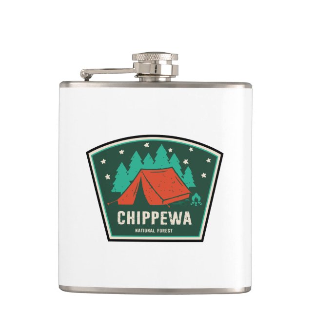 Petaca Camping forestal nacional de Chippewa (Anverso)