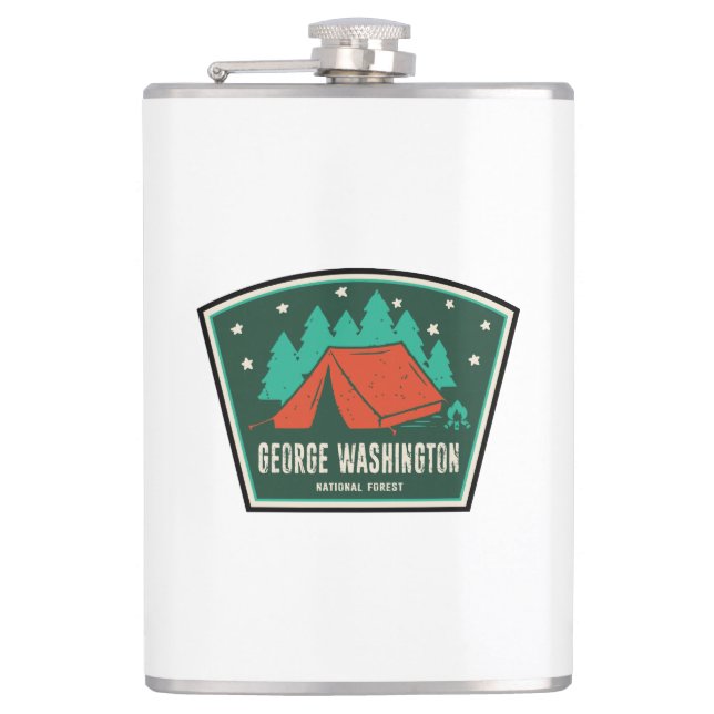 Petaca Camping Forestal Nacional de George Washington (Anverso)