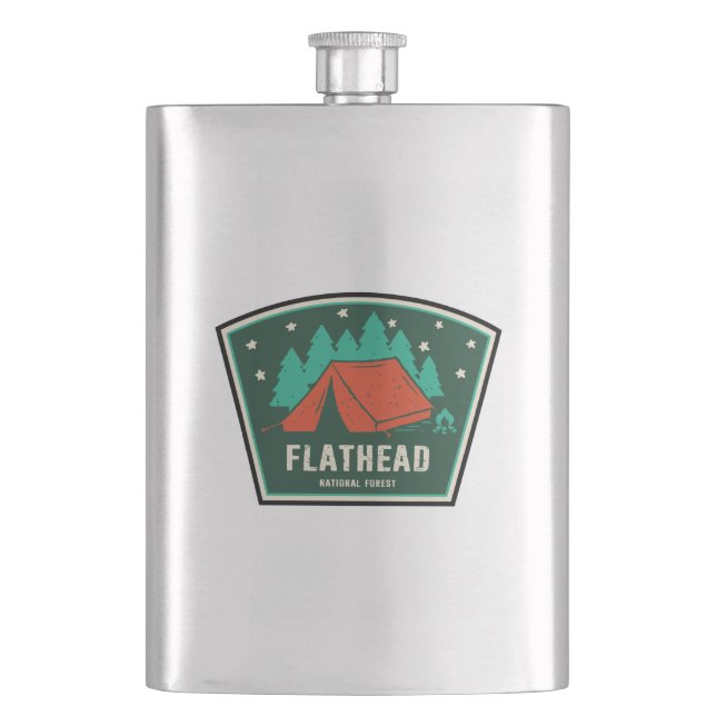 Petaca Camping Forestal Nacional Flathead (Anverso)