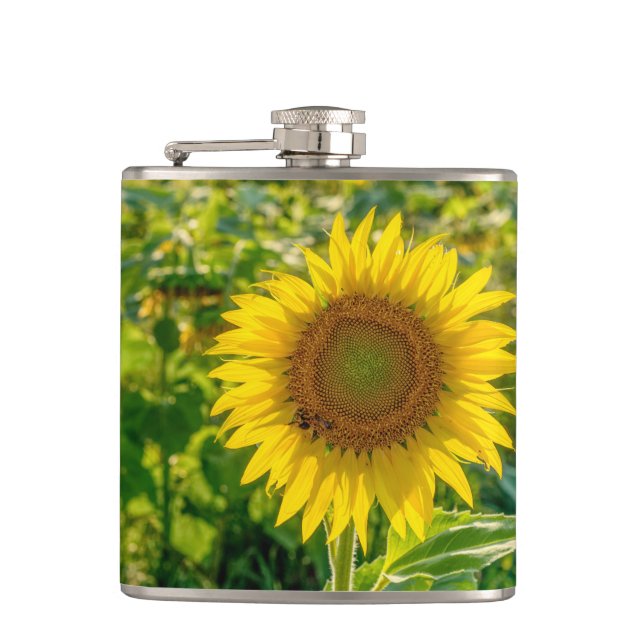 Petaca Campo de girasol dorado (Anverso)