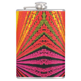 Petaca Campos aéreos de tulipanes en el florecimiento máx