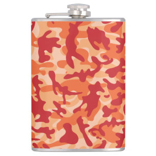 Petaca Camuflaje de lava de albaricoque