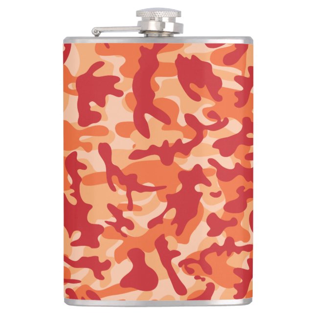 Petaca Camuflaje de lava de albaricoque  (Anverso)