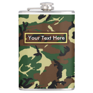 Petaca Camuflaje militar estadounidense de bosque 6 oz u