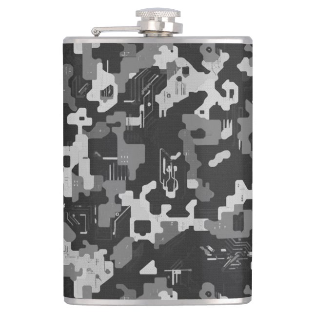 Petaca Camuflaje Pixel Sigilo (Anverso)