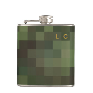 Petaca Camuflaje pixelado verde LC