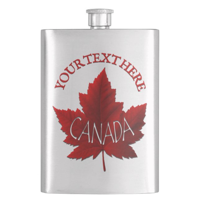 Petaca Canadá Personalizado de matrículas de souvenirs (Anverso)