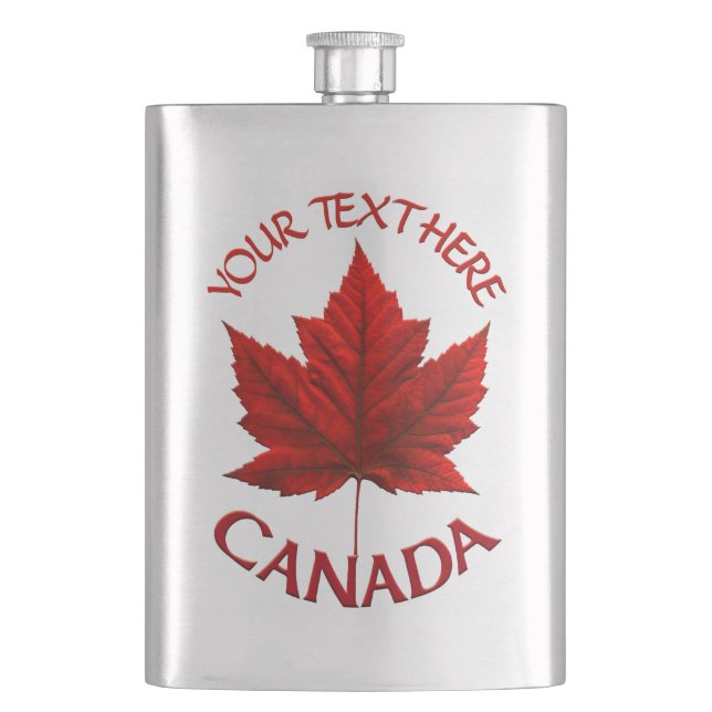 Petaca Canadá Personalizado de matrículas de souvenirs (Anverso)