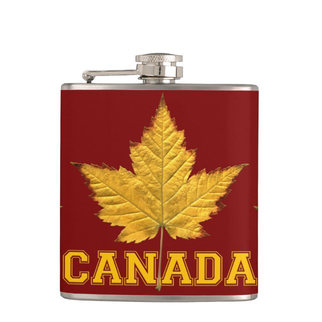 Petaca Canadá Personalizado de matrículas de souvenirs (Anverso)