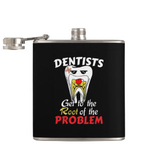 Petaca Canal Radicular de Dentista - Chiste Divertido sob