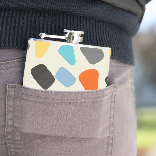 Petaca Canales multicolores en fondo blanco (In Situ)