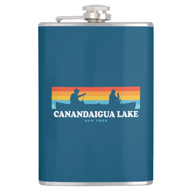 Petaca Canandaigua Lago New York Canoe (Anverso)
