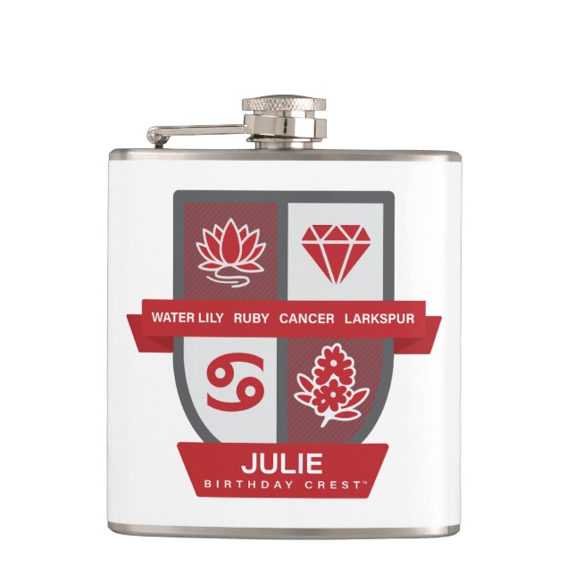 Petaca Cancer Birthday Crest™ for July 1-22 (Anverso)