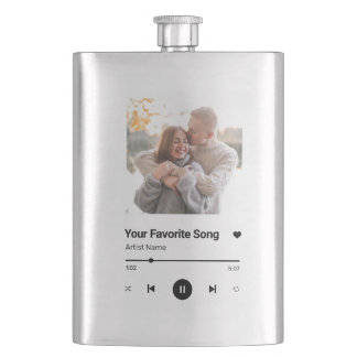 Petaca Canción personalizado canción favorita un café fot