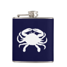 Cangrejo de forma azul y blanco