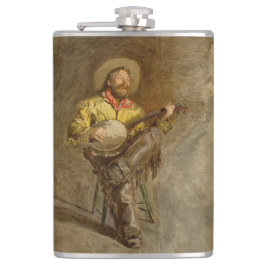 Petaca Cantando Cowboy Español con Banjo Jugando Canción