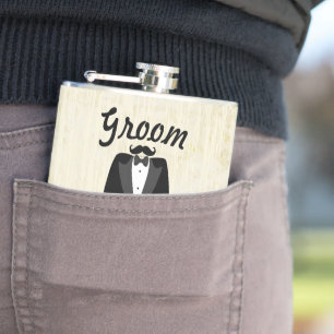 Petaca Canto negro de Groom Flask Tuxedo