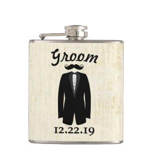 Petaca Canto negro de Groom Flask Tuxedo