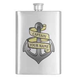 Petaca Capitán de buque adaptable su ancla conocida