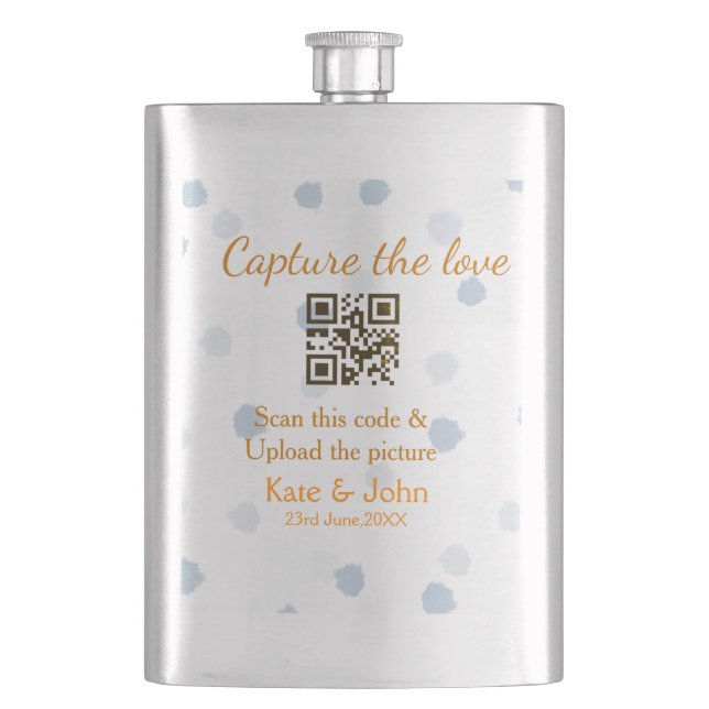 Petaca Capturar el amor añadir QR escanear subir imagen a (Anverso)