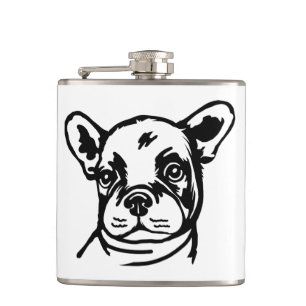 Petaca Cara de cachorro de perro toro francés